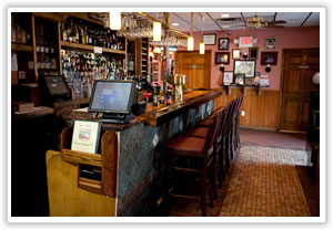 the bar